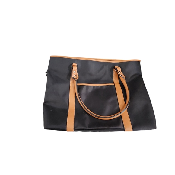 ZYSUN Black & Tan Tote Bag with Matching Black Wallet – Spacious and Stylish - Picture 2 of 6